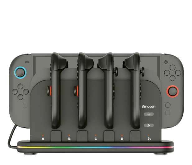 Nacon SWITCH2 Ładowarka do Joy Con z podstawką RGB pod dock - 1417780 - zdjęcie 3